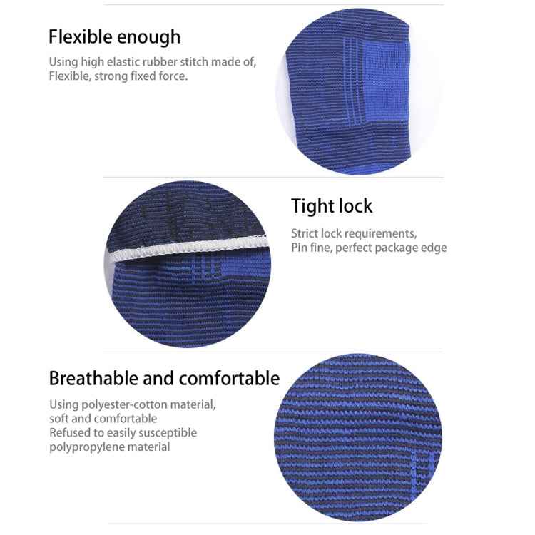 2 PCS Elastic Sports Ankle Support Guards, Size: 19 x 8cm (Royal Blue), Ankle Support Size: 8 x 19cm