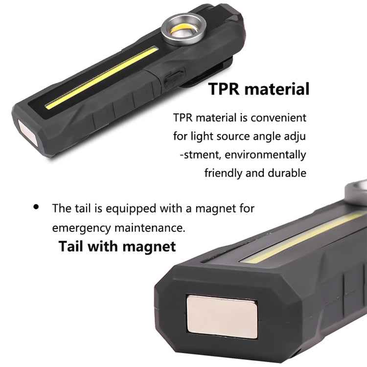 1902B Flashlight Rechargeable Lantern 4 Lighting Mode