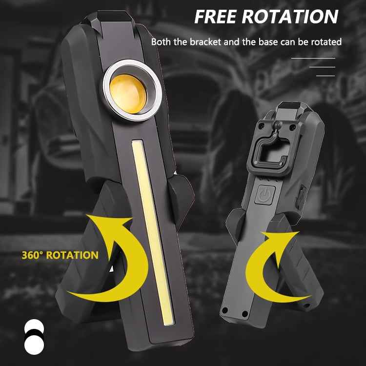 1902B Flashlight Rechargeable Lantern 4 Lighting Mode