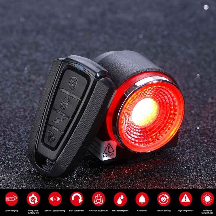 Antusi A8 Portable Rechargeable Rear Light Wireless Theft Alarm