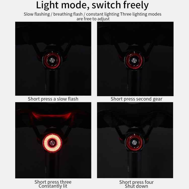 Antusi Q5 Bicycle Rear Light Automatic Brake Induction Taillight