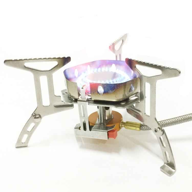 S187 Outdoor Portable Mini Stainless Steel Camping Stove Windproof Gas Stove