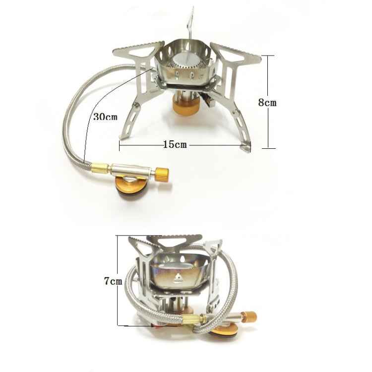 S187 Outdoor Portable Mini Stainless Steel Camping Stove Windproof Gas Stove