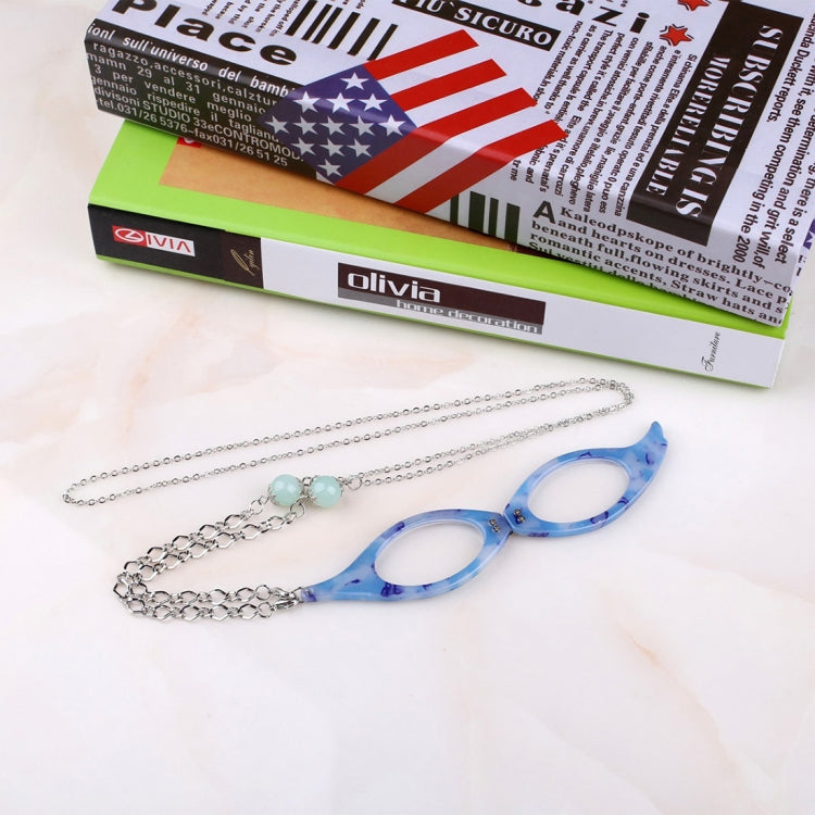 Necklace Pendant Handheld Folding Reading Glasses + 1.50D Rndom Color Delivery, 1.50D