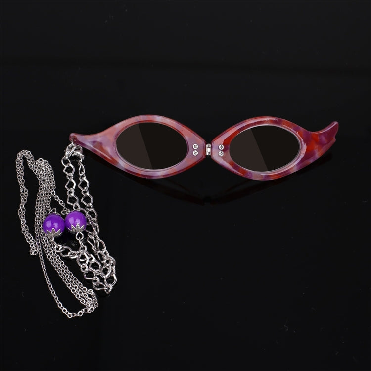Necklace Pendant Handheld Folding Reading Glasses + 1.50D Rndom Color Delivery, 1.50D