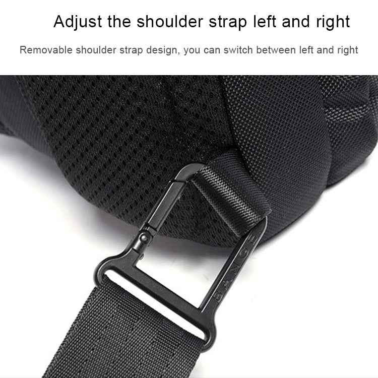 BANGE Fashion Casual Shoulder Bag Outdoor USB Chest Bag