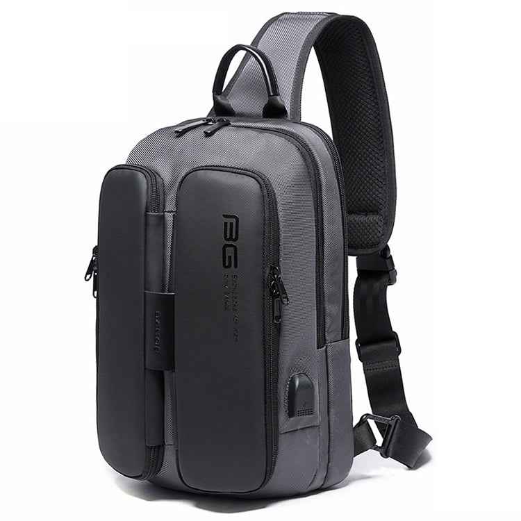 BANGE Fashion Casual Shoulder Bag Outdoor USB Chest Bag