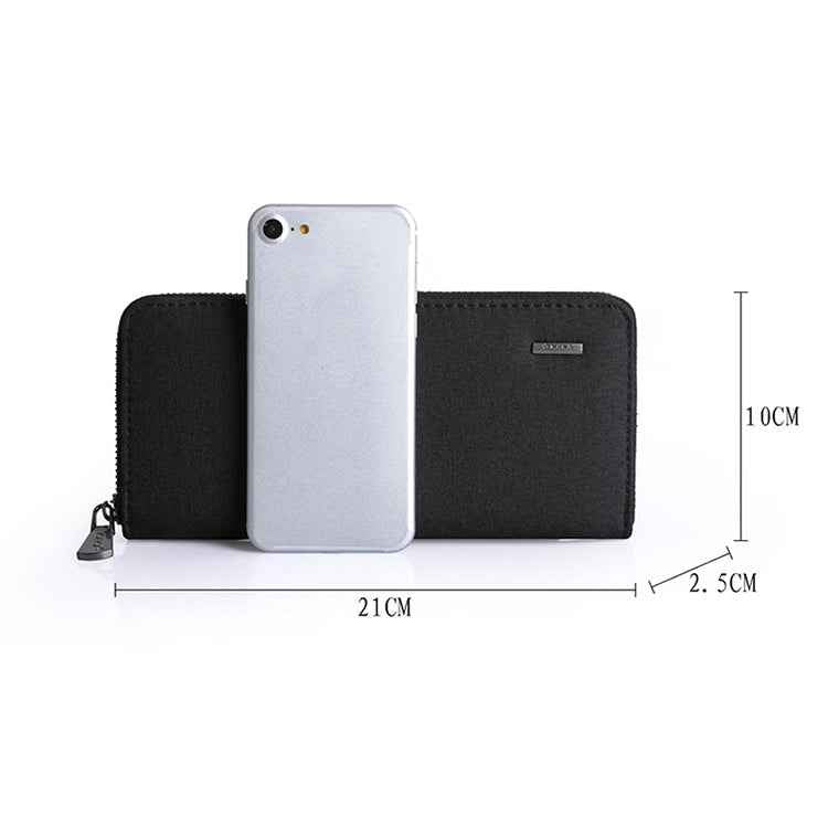 KAKA Men Long Wallet Oxford Cloth Hand Bag Simple Fashion Student Wallet