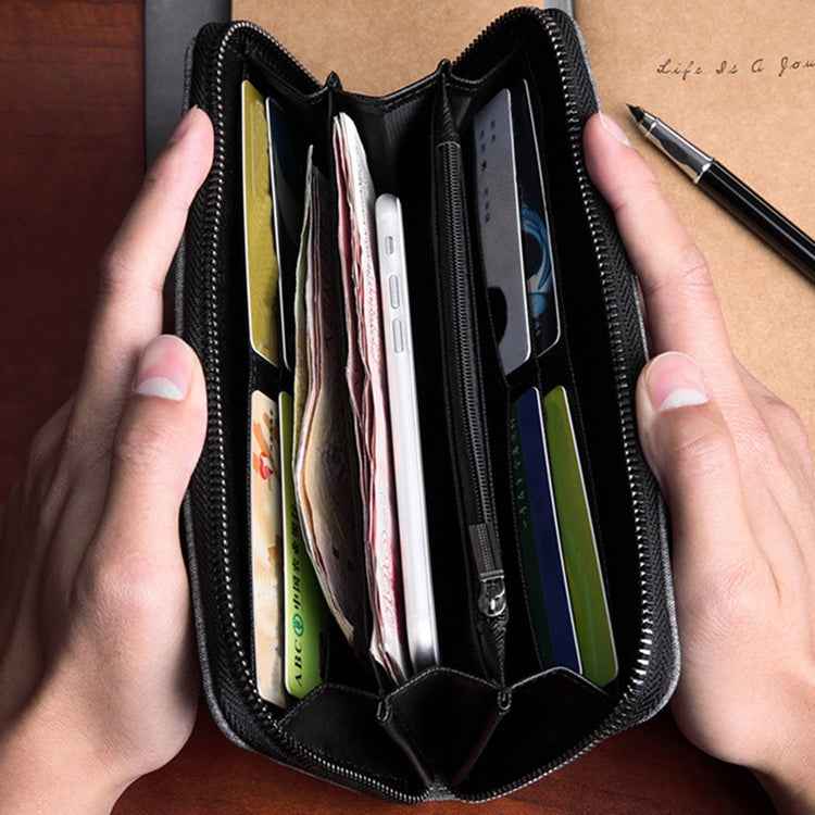 KAKA Men Long Wallet Oxford Cloth Hand Bag Simple Fashion Student Wallet