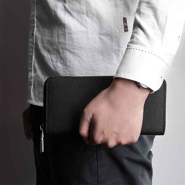 KAKA Men Long Wallet Oxford Cloth Hand Bag Simple Fashion Student Wallet