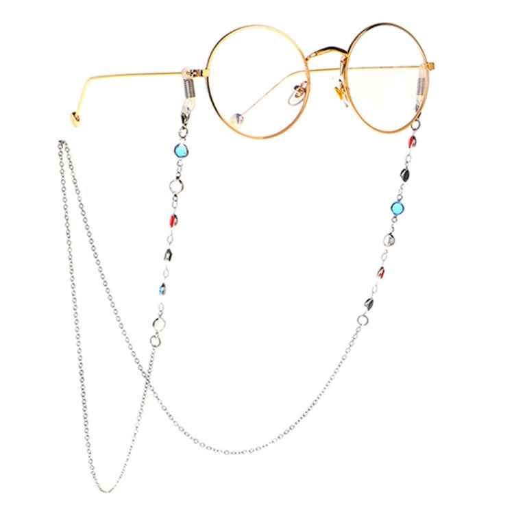Star Style Stained Glass Presbyopic Myopic Eyeglasses Chain, Stained Eyeglasses Chain