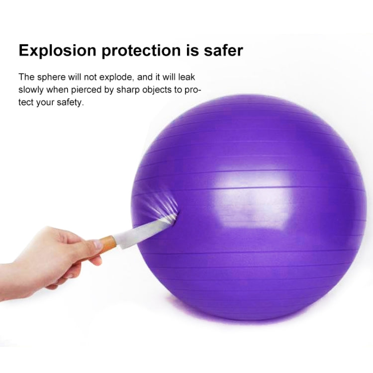 Thickening Explosion-proof Big Yoga Ball Sport Fitness Ball Environmental Pregnant Yoga Ball, Diameter: 55cm, 55cm(Pink), 55cm(Blue)