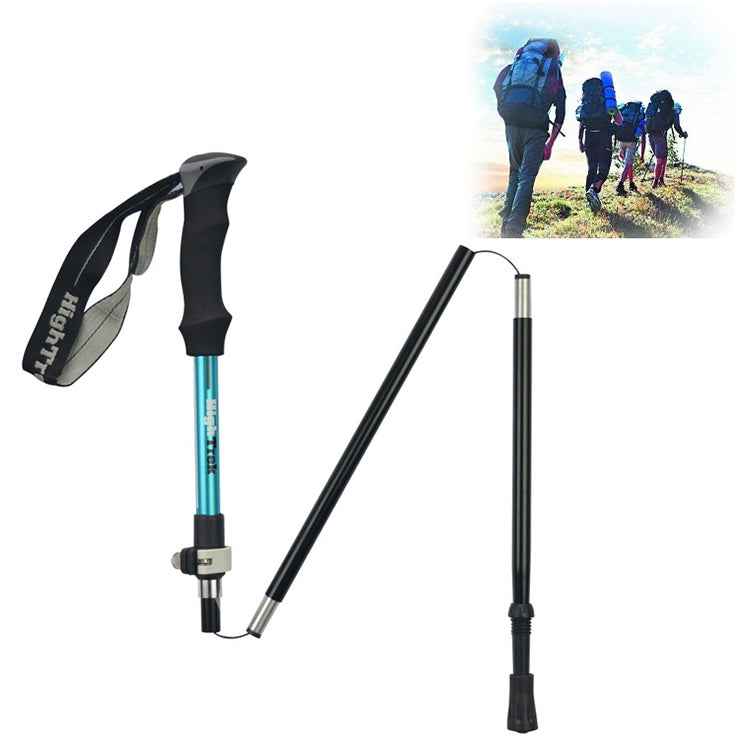 Outdoor Mountaineering Portable Foldable Ultra light Aluminium Alloy Alpenstocks Trekking Poles, Length : 35-125CM