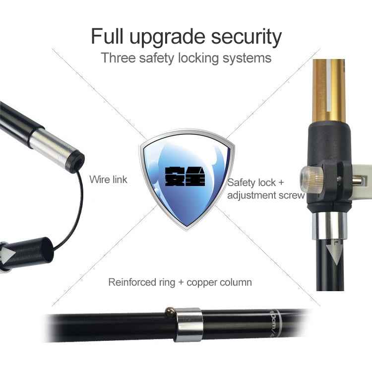 Outdoor Mountaineering Portable Foldable Ultra light Aluminium Alloy Alpenstocks Trekking Poles, Length : 35-125CM