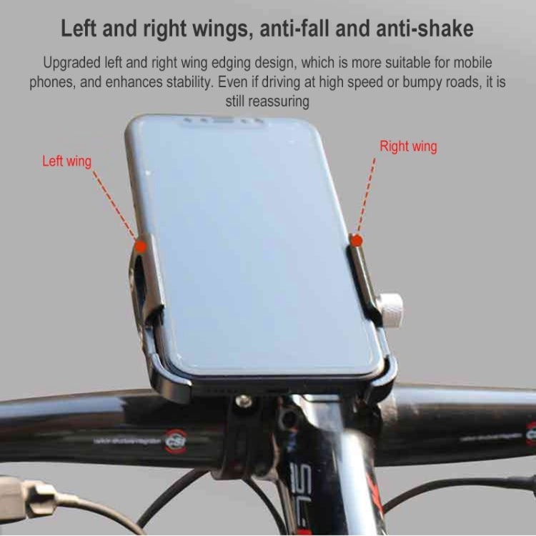 BIKERSAY MP008 Bike Motorcycle Aluminum Alloy Phone Holder Handlebar Clips