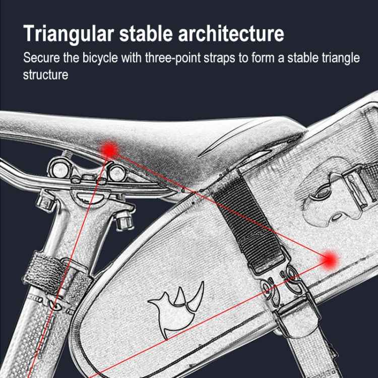 Rhinowalk TF551 2.5L Full Waterproof Bicycle Saddle Bag