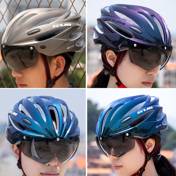 GUB K80 Plus Bike Helmet With Visor And Goggles, GUB K80 Plus(Black), GUB K80 Plus(Orange), GUB K80 Plus(Gradient Blue), GUB K80 Plus(Gradient Purple), GUB K80 Plus(Red), GUB K80 Plus(Titanium Color), GUB K80 Plus(White), GUB K80 Plus(Fluorescent Green)