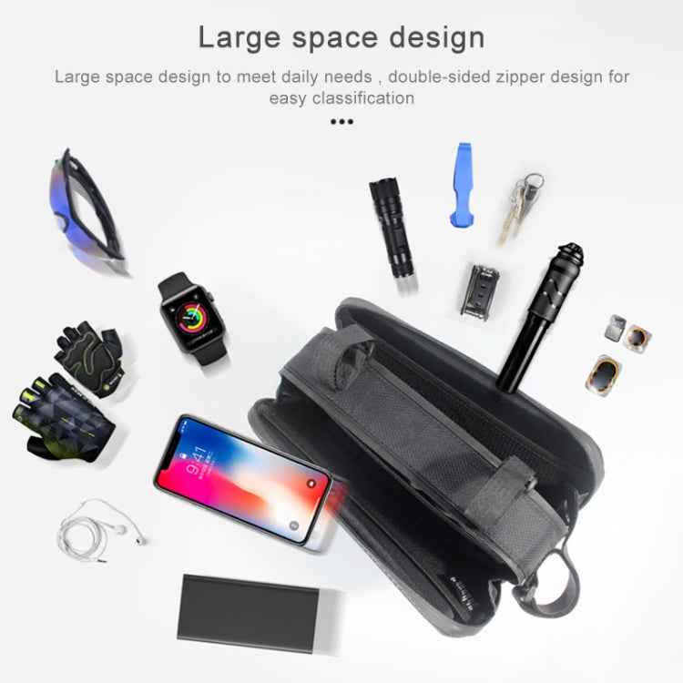 WILD MAN ES4 1.2L Hard Bicycle Bags Rainproof Road Bicycle Frame Bag Triangle Bag