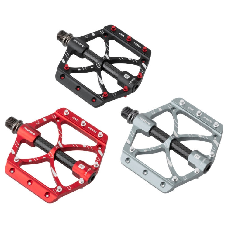 PROMEND PD-M52C 1 Pair Bicycle Aluminum Alloy + Carbon Fiber Tube Bearing Pedals, PD-M52C
