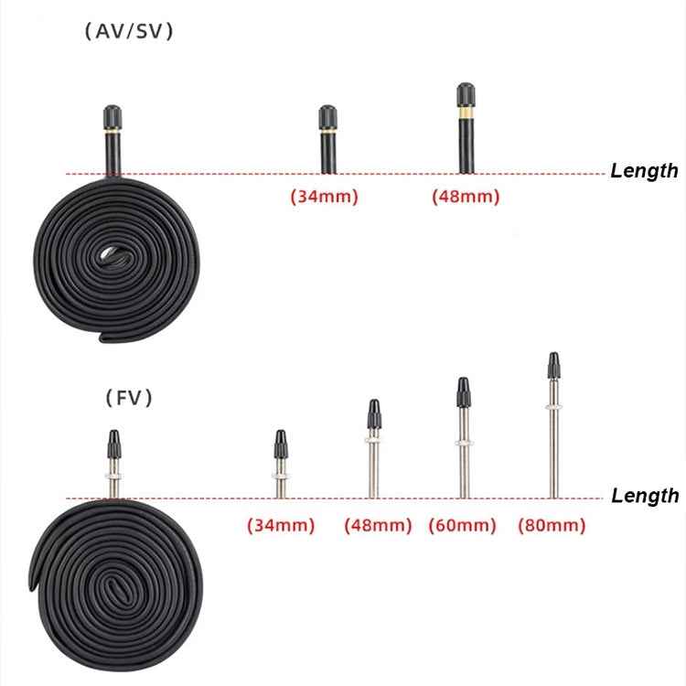 PROMEND 26 x 2.125 AV48 Mountain Bike Butyl Pneumatic Inner Tube