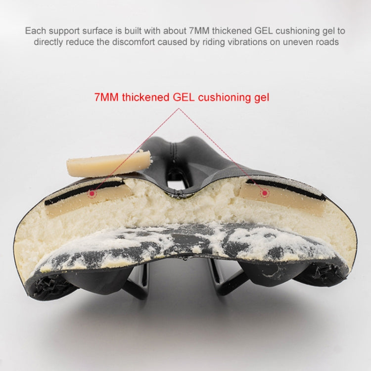 PROMEND SD-567 Hollow Breathable Silicone Racing Bicycle Saddle, SD-567