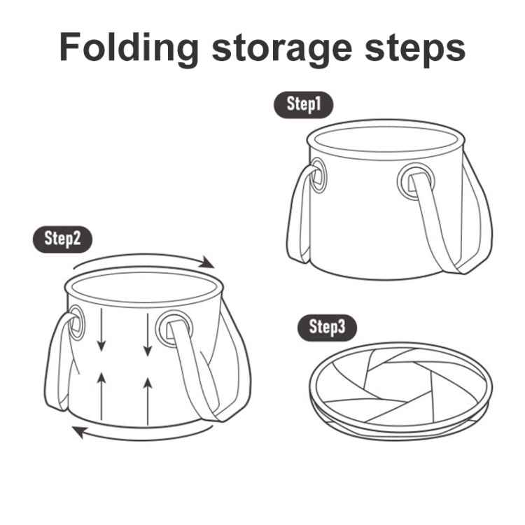 Naturehike NH20SJ040 20L PVC Outdoor Camping Foldable Water Storage Bucket