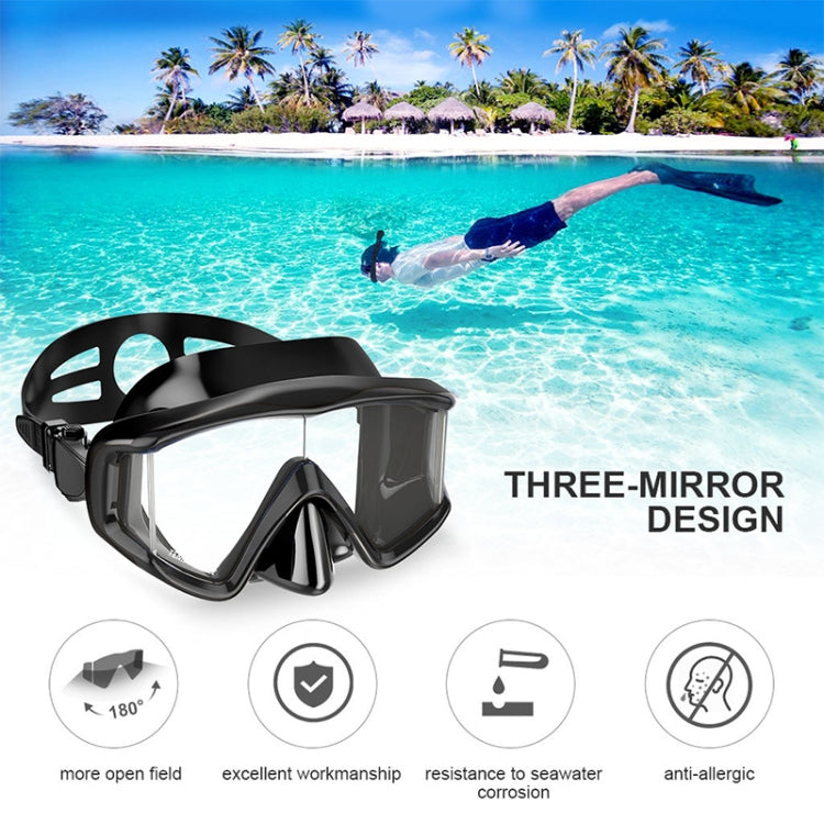 DM600 Silica Gel Diving Mask Swimming Goggles Diving Equipment for Adults, DM600 (Black), DM600 (Black Blue), DM600 (Red + Black), DM600 (White)