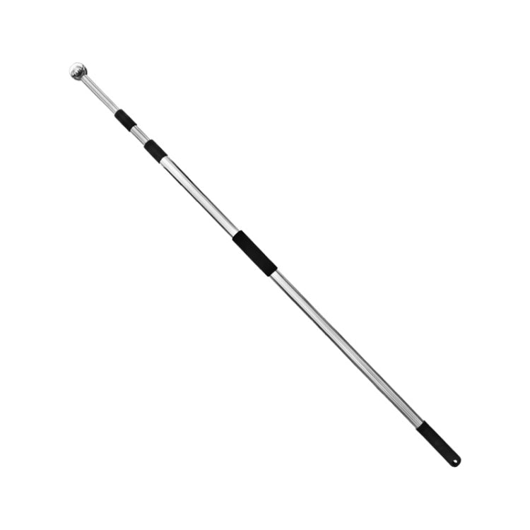 10 PCS 3M 3 Knots Multi-function Telescopic Stainless Steel Teaching Stick Guide Flagpole Signal Flag, 3M 3 Knots