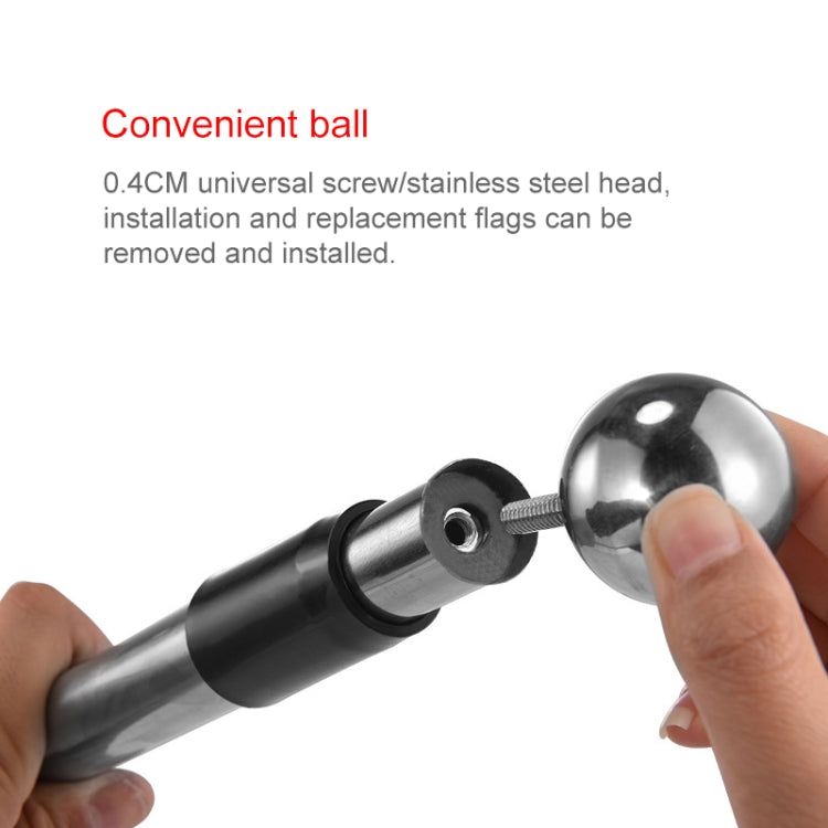 10 PCS 3M 3 Knots Multi-function Telescopic Stainless Steel Teaching Stick Guide Flagpole Signal Flag, 3M 3 Knots