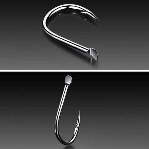 ISE 500 PCS Mixed Size Fish Barbed Hook Fishing Hooks