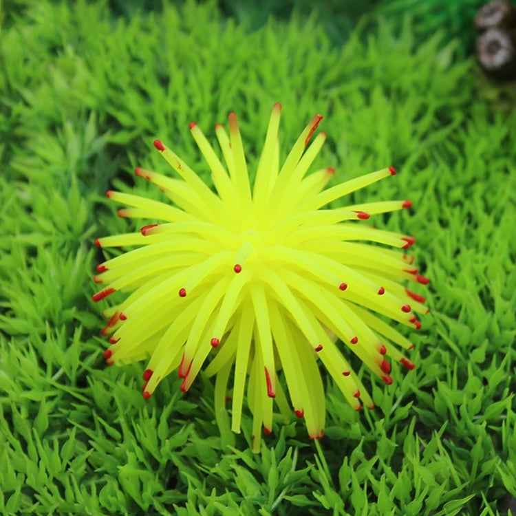 Aquarium Articles Decoration TPR Simulation Sea Urchin Ball Coral with Point, Size: M, Diameter: 10cm