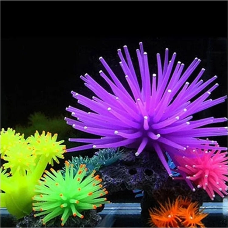 Aquarium Articles Decoration TPR Simulation Sea Urchin Ball Coral with Point, Size: M, Diameter: 10cm, 10cm