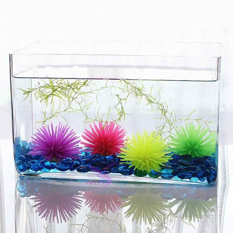 Aquarium Articles Decoration TPR Simulation Sea Urchin Ball Coral, Size: M, Diameter: 10cm, Size: M