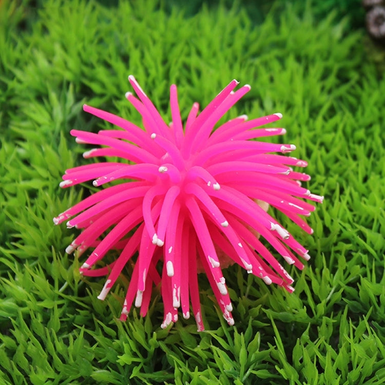 Aquarium Articles Decoration TPR Simulation Sea Urchin Ball Coral with Point, Size: S, Diameter: 7cm, 7cm