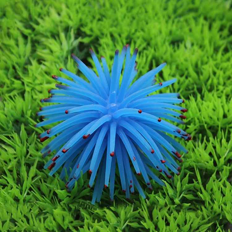 Aquarium Articles Decoration TPR Simulation Sea Urchin Ball Coral with Point, Size: S, Diameter: 7cm