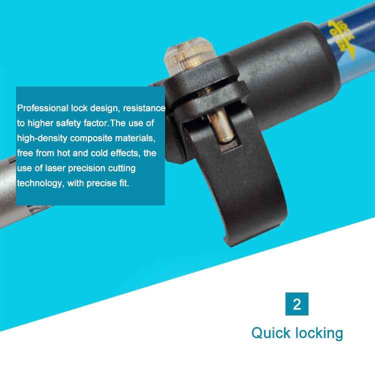 125cm Adjustable Portable Outdoor Aluminum Alloy Trekking Poles Stick