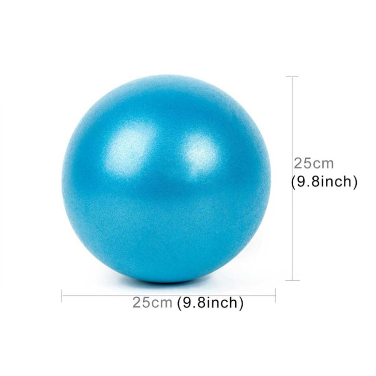 Mini Yoga Pilates Ball Explosion-proof PVC Ball Balanced Fitness Gymnastic Exercise Training with Straw, Diameter: 25cm, 25cm(Blue), 25cm(Purple)