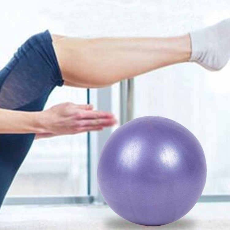 Mini Yoga Pilates Ball Explosion-proof PVC Ball Balanced Fitness Gymnastic Exercise Training with Straw, Diameter: 25cm, 25cm(Blue), 25cm(Purple)
