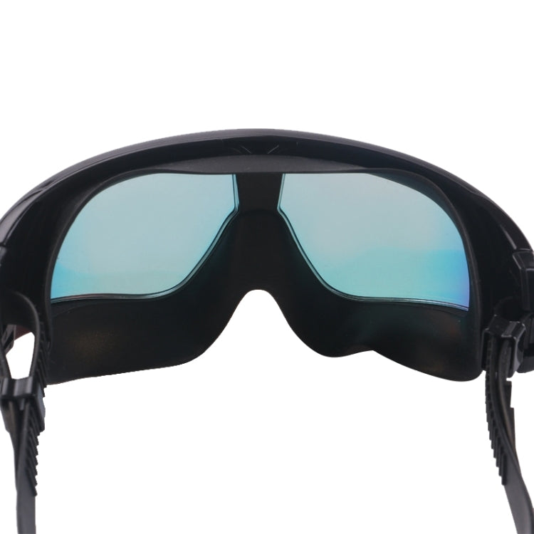 Colorful Large Frame Electroplating Anti-fog Silicone Swimming Goggles for Adults, 8801 (Red + Black), 8801 (Yellow + Black), 8801 (Silver + Black), 8801 (Blue + Black)