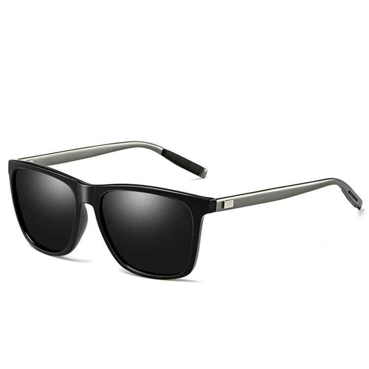 Men Retro Fashion Aluminum Magnesium Frame UV400 Polarized Sunglasses, Demi Brown + Brown, Black Tarnish+ G15 Green, Black Tarnish+ Blue, Black Tarnish+ Grey, Black Tarnish+ Pink, Black Silver+ Grey, Grey+ Silver