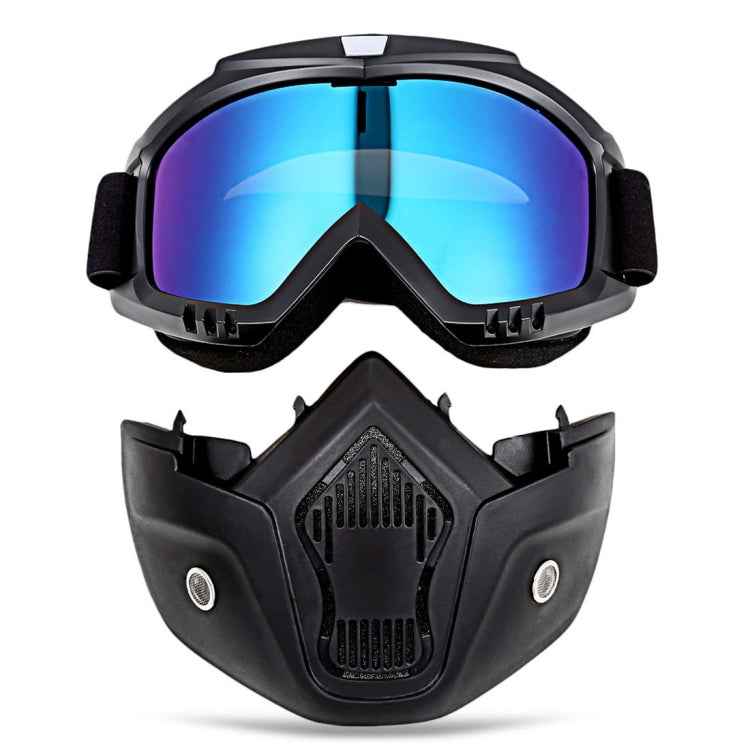 Motorcycle Off-road Helmet Mask Detachable Windproof Goggles Glasses