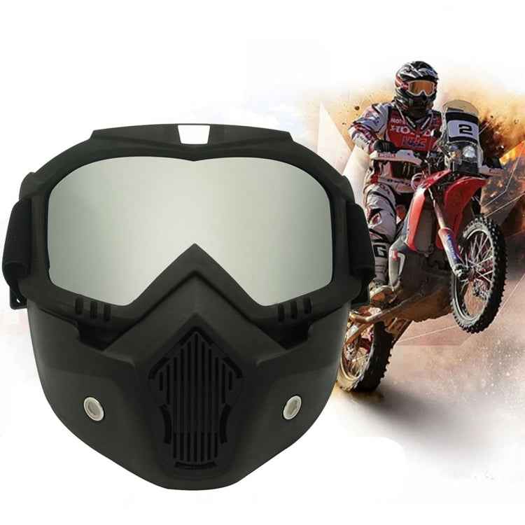 Motorcycle Off-road Helmet Mask Detachable Windproof Goggles Glasses