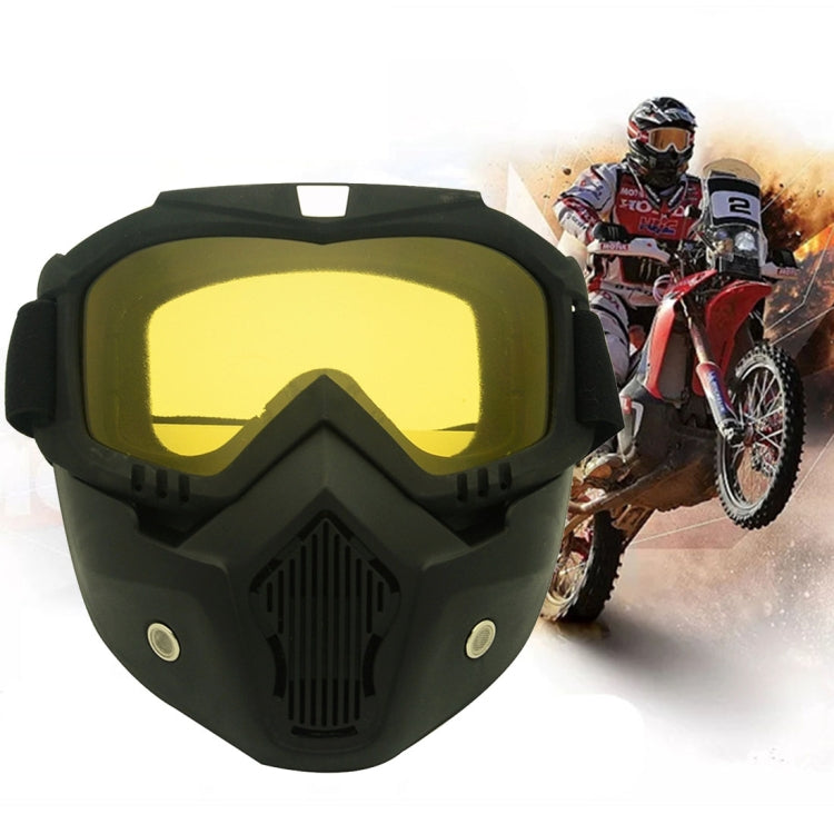 Motorcycle Off-road Helmet Mask Detachable Windproof Goggles Glasses