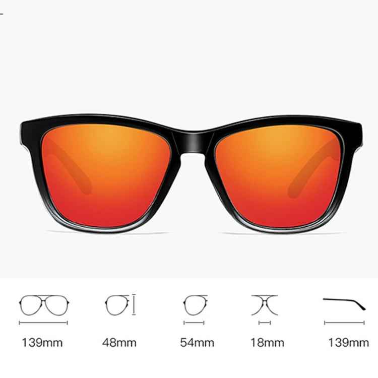 Unisex Retro Fashion Plastic Frame UV400 Polarized Sunglasses, Gradient Black + Red, Demi Brown +Brown, Gradient Black + Blue, Black + Grey, Gradient Black +Green, Matte Black + G15 Green, Gradient Black + Silver, Gradient Black + Yellow
