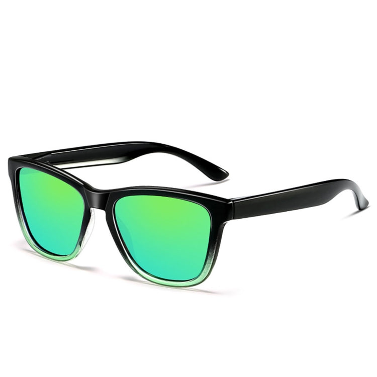 Unisex Retro Fashion Plastic Frame UV400 Polarized Sunglasses, Gradient Black + Red, Demi Brown +Brown, Gradient Black + Blue, Black + Grey, Gradient Black +Green, Matte Black + G15 Green, Gradient Black + Silver, Gradient Black + Yellow