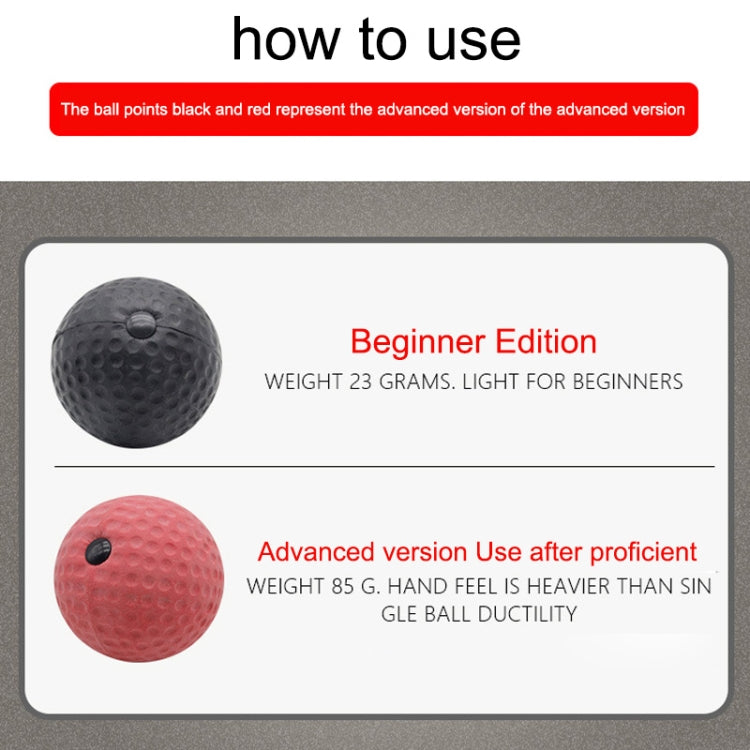 BONSEM Head-mounted PU Leather Fight Club Training Adults Boxing Elastic Ball, Boxing Elastic Ball