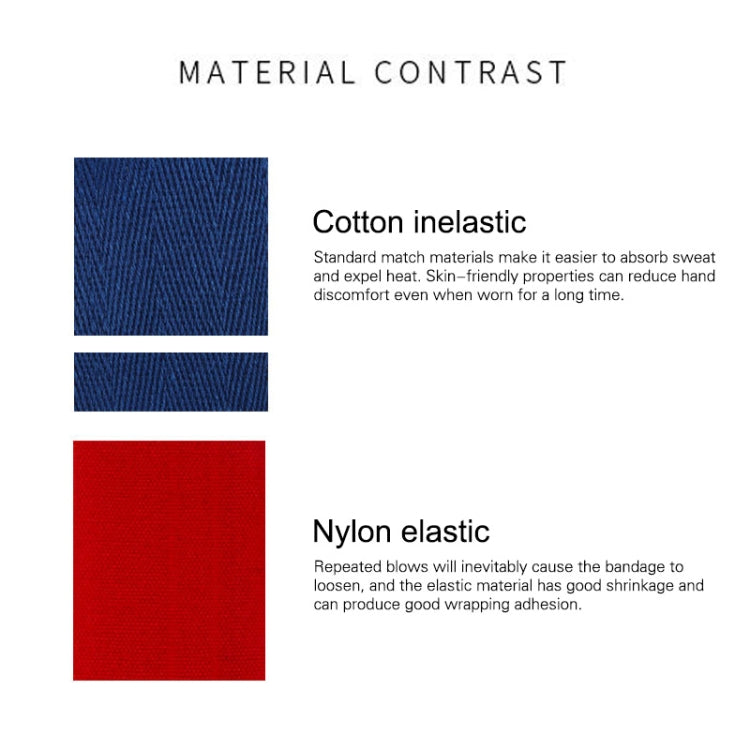 BONSEM Training Boxing Bandage for Adults, Size: 2.5m, Boxing Bandage Black, Boxing Bandage Blue, Boxing Bandage Red