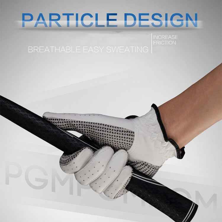PGM Right Hand Sheepskin Anti-slip Particle Golf Men Gloves, Size: 22#, Size: 22#