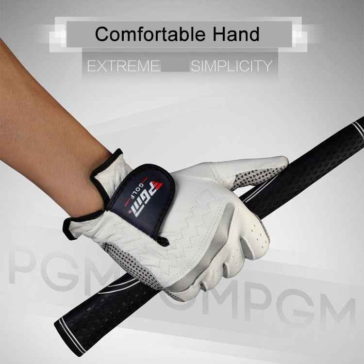 PGM Right Hand Sheepskin Anti-slip Particle Golf Men Gloves, Size: 24#, Size: 24#