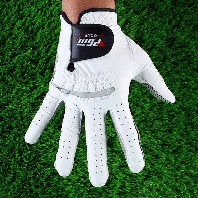 PGM Right Hand Sheepskin Anti-slip Particle Golf Men Gloves, Size: 26#, Size: 26#
